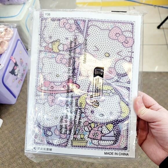 Brand New DIY Hello Kitty Diamond Beads Art With Frame - Picture 2 of 8